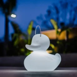 LED-Designleuchte DUCK-DUCK XL für außen in Weiß