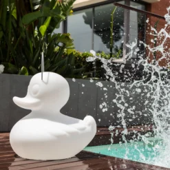 LED-Designleuchte DUCK-DUCK XL für außen in Weiß