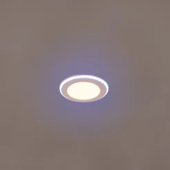 LED-Einbaudownlight Argus RGBW Remote Ø8cm weiß