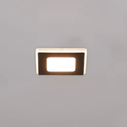 LED-Einbaulampe Nimbus IP44 8,5x8,5cm 830 schwarz