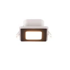 LED-Einbaulampe Nimbus IP44 8,5x8,5cm 830 schwarz