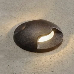LED-Einbauleuchte Aldo 2L schwarz/klar 3.000K
