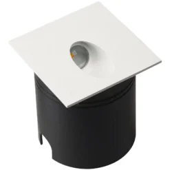 LED-Einbauleuchte Aspen IP65, eckig, weiß