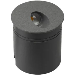 LED-Einbauleuchte Aspen IP65, rund, dunkelgrau
