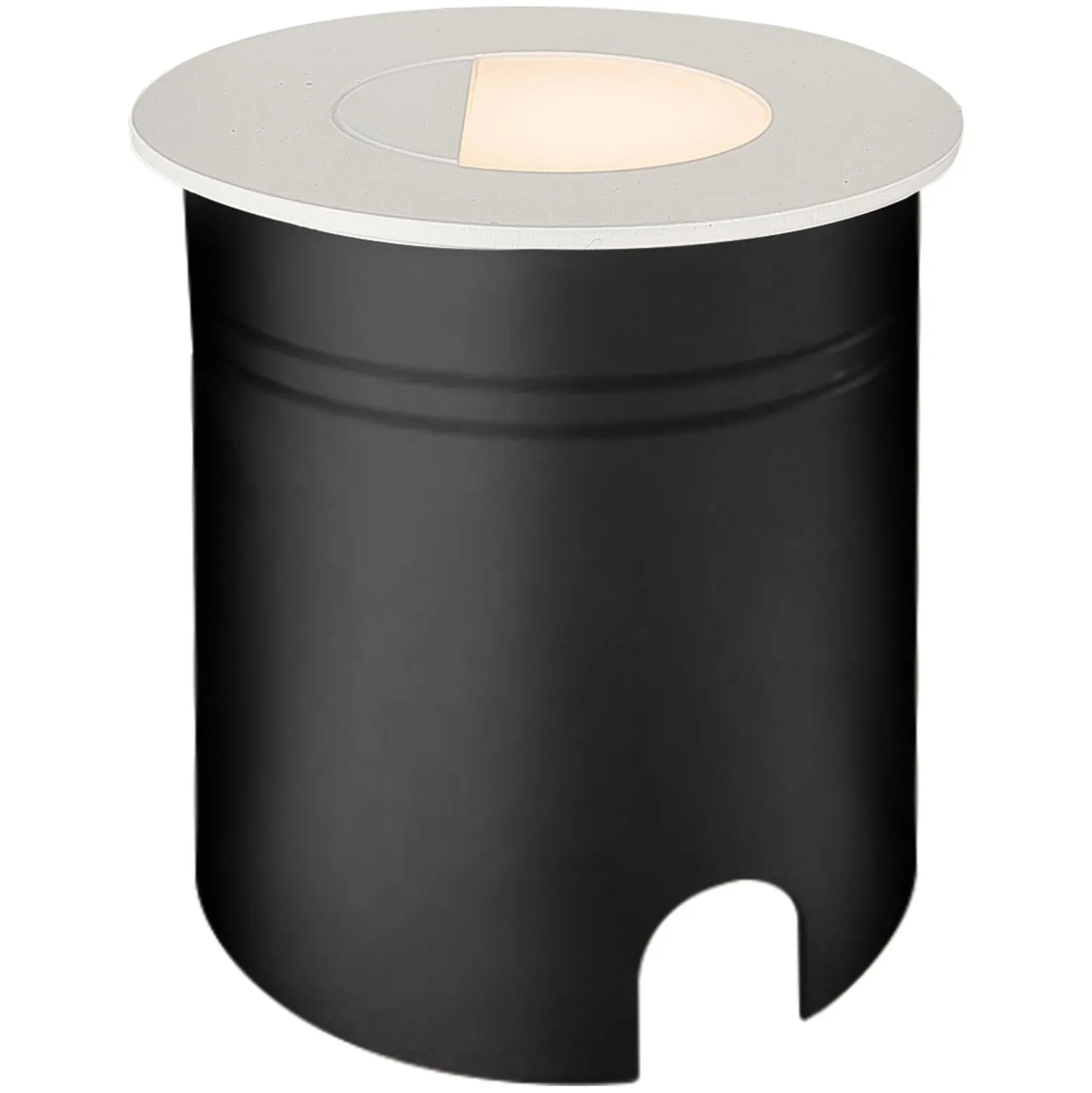 LED-Einbauleuchte Aspen mit Diffusor, rund, weiß
