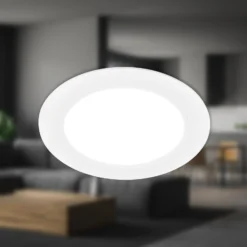 LED-Einbauleuchte Jeft, Ø 17 cm, weiß, 4000K, nicht dimmbar