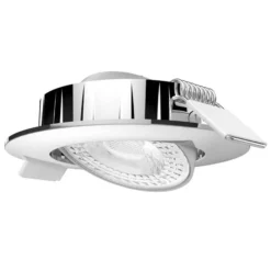 LED-Einbauleuchte Slimo, schwenkbar, chrom