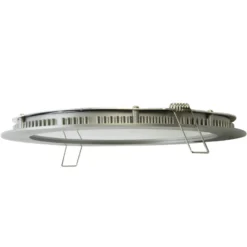 LED-Einbaupanel Justus, Ø 14,5 cm, silber, IP44
