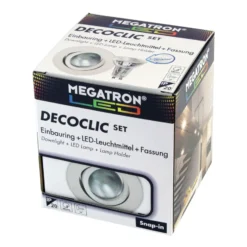 LED-Einbauspot Decoclic Set GU10 4,5 W, weiß