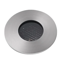 LED-Einbauspot Grund, nickelfarben, Ø 8 cm, Alu/Edelstahl