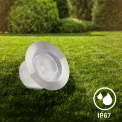 LED-Einbauspot 3915032 IP67 12V 3x-Ergänzung 4,5cm Edelstahl