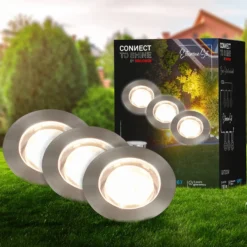 LED-Einbauspot 3915032 IP67 12V 3x-Ergänzung 4,5cm Edelstahl