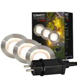 LED-Einbauspot 3914032 IP67 12V 3xStarterset 4,5cm Edelstahl