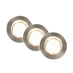 LED-Einbauspot 3914032 IP67 12V 3xStarterset 4,5cm Edelstahl