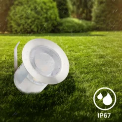 LED-Einbauspot 3912032 IP67 12V 3x-Starterset Ø3cm Edelstahl
