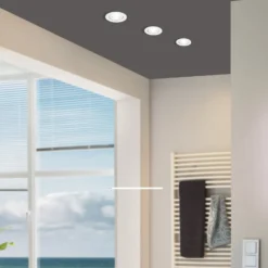 LED-Einbauspot Saliceto rund drehbar 4.000K weiß