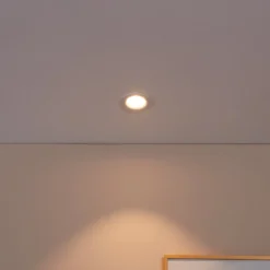 LED-Einbauspot Saliceto rund starr 2.700K weiß