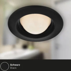 LED-Einbaustrahler Carro, 3er-Set, 3.000K, schwarz