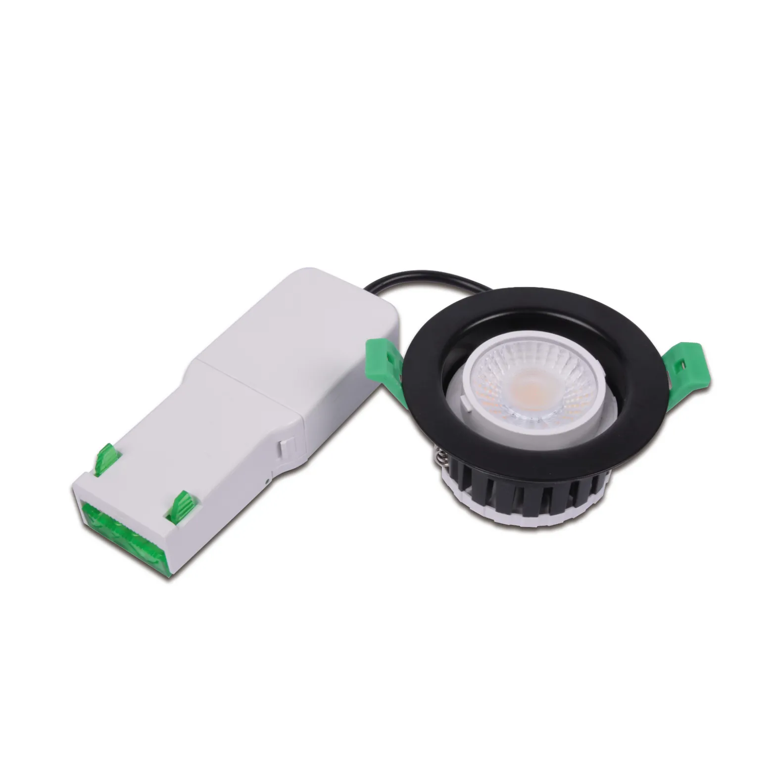 LED-Einbaustrahler Eco R 68, chrom, Ø 9 cm, Metall, IP65 CCT