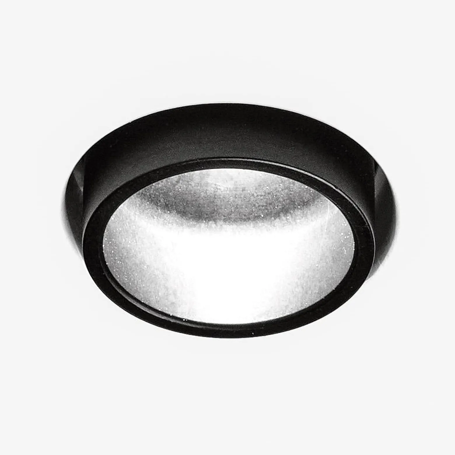 LED-Einbaustrahler Rhodia, schwarz, Gips, Ø 10 cm