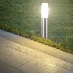 LED-Erdspießlampe 3925032 12V 3x-Starterset Edelstahl Ø 4 cm