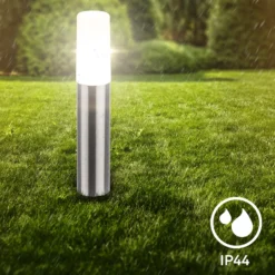LED-Erdspießlampe 3925032 12V 3x-Starterset Edelstahl Ø 4 cm