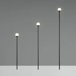 LED-Erdspießleuchte SCOOP, schwarz, 3-flammig, IP44, Stecker