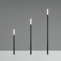 LED-Erdspießleuchte STICK, schwarz, 3-flammig, IP44, Stecker
