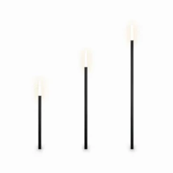 LED-Erdspießleuchte STICK, schwarz, 3-flammig, IP44, Stecker