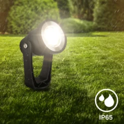 LED-Erdspießspot 3919035 12V 3er-Erweiterung, schwarz Ø 5 cm