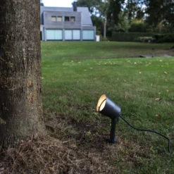 LED-Erdspießstrahler EXPLORER, dunkelgrau, Ø 9 cm, IP54