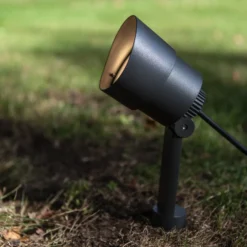 LED-Erdspießstrahler EXPLORER, dunkelgrau, Ø 9 cm, IP54
