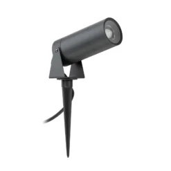 LED-Erdspießstrahler 5131, schwarz, Alu, Glas, Schukostecker