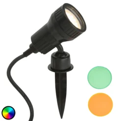 LED-Erdspießstrahler Terra inklusive Farbfilter