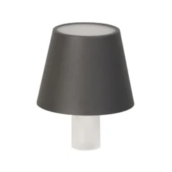 LED-Flaschenlampe Fiocco, sandgrau, CCT, IP54, dimmbar