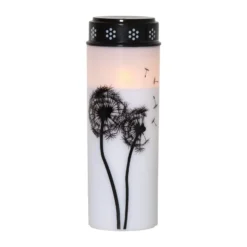 LED-Grablicht Dandelion, 21 cm weiß/schwarz Plastik Batterie