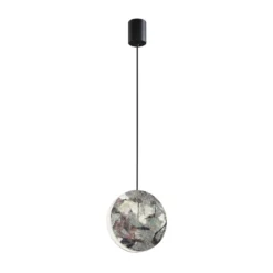 LED-Hängelampe Anais, grün, Ø 17,5 cm, Kunststein