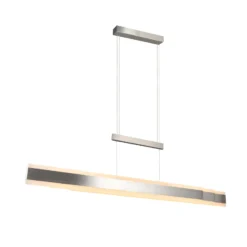 LED-Hängelampe Arcola, nickelfarben, 152 cm, CCT Touchdimmer