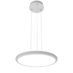 LED-Hängelampe Benett, weiß, Ø 50 cm, Metall/Acryl