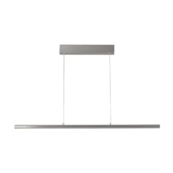 LED-Hängelampe Borena, aluminiumfarben, Länge 113 cm Metall
