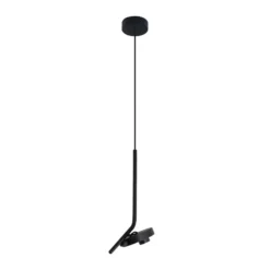 LED-Hängelampe Factory, schwarz, Ø 15 cm, Metall
