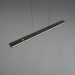 LED-Hängelampe Graham, schwarz, Metall, up/down, CCT, Dimmer