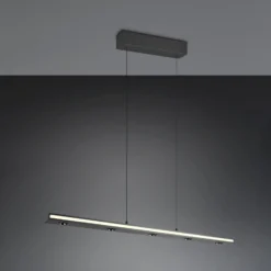 LED-Hängelampe Graham, schwarz, Metall, up/down, CCT, Dimmer