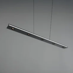 LED-Hängelampe Graham, schwarz, Metall, up/down, CCT, Dimmer