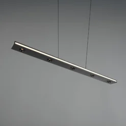 LED-Hängelampe Graham, schwarz, Metall, up/down, CCT, Dimmer