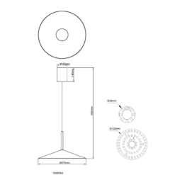 LED-Hängelampe Lampone, sandfarben Ø 47 cm Metall, Soft-Lift