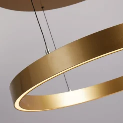 LED-Hängelampe Layla, gold, Ø 64 cm CCT, höhenverstellbar