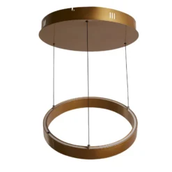 LED-Hängelampe Layla, gold, Ø 44 cm CCT, höhenverstellbar