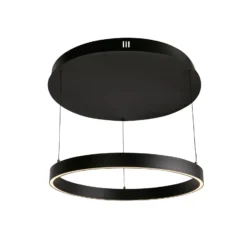 LED-Hängelampe Layla, schwarz, Ø 64 cm CCT, höhenverstellbar