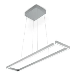 LED-Hängelampe Marisa-100, mattnickel, 100 x 20cm